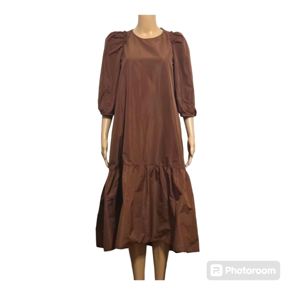 Zara Brown Midi Dress